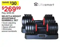 Dunham's Sports SELECT-A-WEIGHT ADJUSTABLE DUMBBELL SET offer