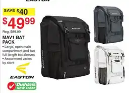 Dunham's Sports EASTON MAV1 BAT PACK offer