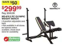 Dunham's Sports MD-879 2 PC OLYMPIC WEIGHT BENCH offer