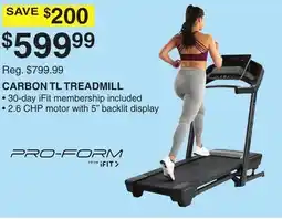 Dunham's Sports CARBON TL TREADMILL offer