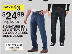 Dunham's Sports SIGNATURE BY LEVI STRAUSS & CO GOLD LABEL MEN'S JEANS offer