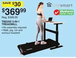 Dunham's Sports LIFESMART TM2202 3-IN-1 TREADMILL offer
