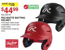 Dunham's Sports RX2 MATTE BATTING HELMET offer