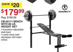 Dunham's Sports CB-20111 BENCH WITH 80 LB. WEIGHT SET offer