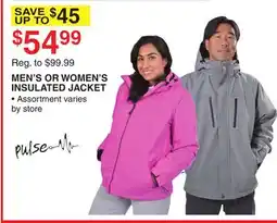 Dunham's Sports MEN'S OR WOMEN'S INSULATED JACKET offer