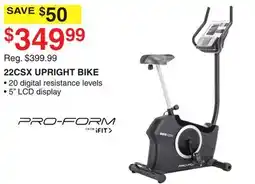 Dunham's Sports PRO-FORM 22CSX UPRIGHT BIKE offer