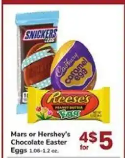 Safeway Mars or Hershey's Chocolate Easter Eggs offer