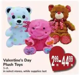 Safeway Valentine's Day Plush Toys offer