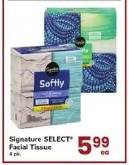 Safeway Signature Select Facial Tissue offer