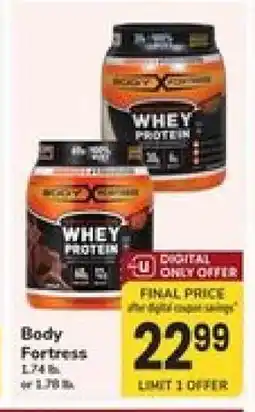 Safeway Body Fortress Whey Protein offer