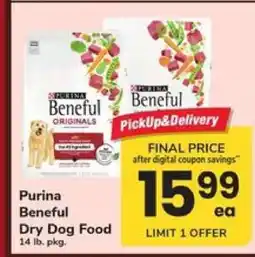 Safeway Purina Beneful Dry Dog Food offer