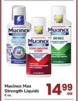 Safeway Mucinex Max Strength Liquids offer