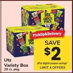 Safeway Utz Variety Box offer