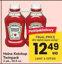 Safeway Heinz Ketchup Twinpack offer