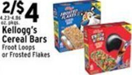 Met Foodmarkets Kellogg's Cereal Bars offer