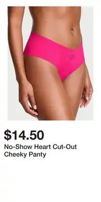Victoria's Secret No-Show Heart Cut-Out Cheeky Panty offer