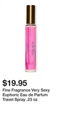 Victoria's Secret Fine Fragrance Very Sexy Euphoric Eau de Parfum Travel Spray .23 oz offer