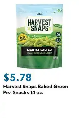Sam's Club Harvest Snaps Baked Green Pea Snacks 14 oz offer