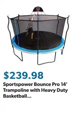 Sam's Club Sportspower Bounce Pro 14' Trampoline with Heavy Duty Basketball System offer