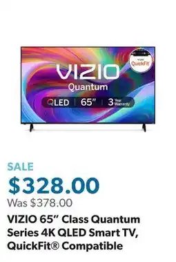 Sam's Club VIZIO 65 Class Quantum Series 4K QLED Smart TV, QuickFit Compatible offer