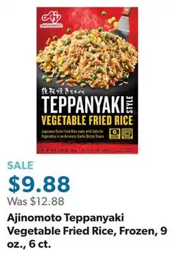 Sam's Club Ajinomoto Teppanyaki Vegetable Fried Rice, Frozen, 9 oz., 6 ct offer