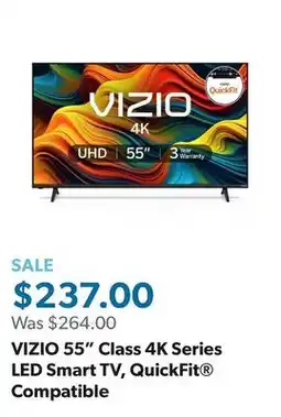 Sam's Club VIZIO 55 Class 4K Series LED Smart TV, QuickFit Compatible offer