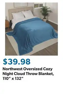 Sam's Club Northwest Oversized Cozy Night Cloud Throw Blanket, 110 x 132 offer