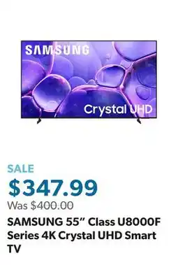 Sam's Club SAMSUNG 55 Class U8000F Series 4K Crystal UHD Smart TV offer
