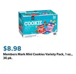Sam's Club Members Mark Mini Cookies Variety Pack, 1 oz., 36 pk offer