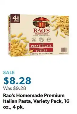 Sam's Club Rao's Homemade Premium Italian Pasta, Variety Pack, 16 oz., 4 pk offer