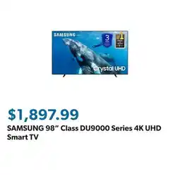 Sam's Club SAMSUNG 98 Class DU9000 Series 4K UHD Smart TV offer