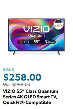 Sam's Club VIZIO 55 Class Quantum Series 4K QLED Smart TV, QuickFit Compatible offer