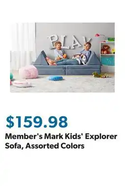 Sam's Club Member's Mark Kids' Explorer Sofa, Assorted Colors offer