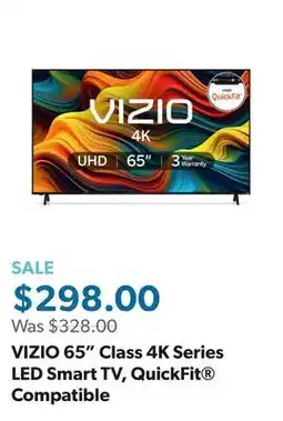 Sam's Club VIZIO 65 Class 4K Series LED Smart TV, QuickFit Compatible offer