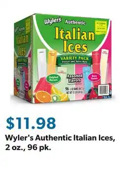 Sam's Club Wyler's Authentic Italian Ices, 2 oz., 96 pk offer
