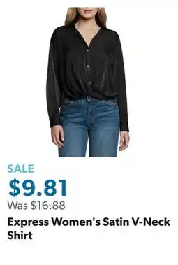 Sam's Club Express Women's Satin V-Neck Shirt offer