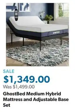 Sam's Club GhostBed Medium Hybrid Mattress and Adjustable Base Set offer