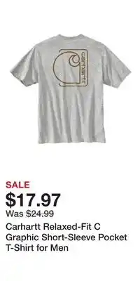 Cabela's Carhartt Relaxed-Fit C Graphic Short-Sleeve Pocket T-Shirt for Men offer