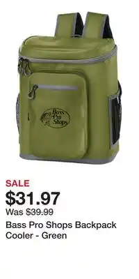 Cabela's Bass Pro Shops Backpack Cooler - Green offer