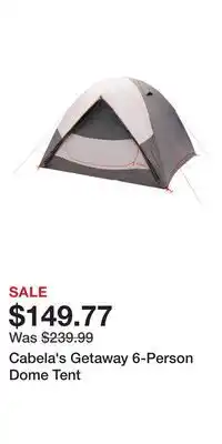 Cabela's Cabela's Getaway 6-Person Dome Tent offer