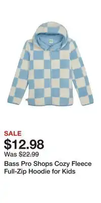 Cabela's Bass Pro Shops Cozy Fleece Full-Zip Hoodie for Kids offer