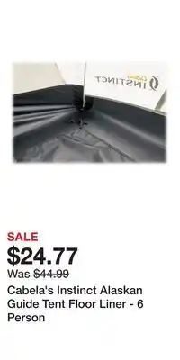Cabela's Cabela's Instinct Alaskan Guide Tent Floor Liner - 6 Person offer