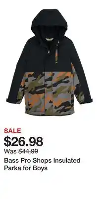 Cabela's Bass Pro Shops Insulated Parka for Boys offer