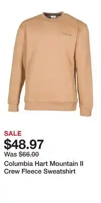 Cabela's Columbia Hart Mountain II Crew Fleece Sweatshirt offer