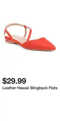 TJ Maxx Leather Hawaii Slingback Flats offer