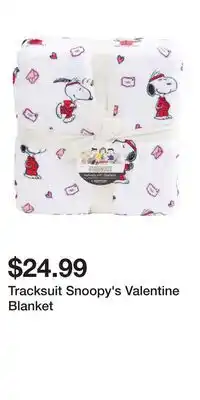 TJ Maxx Tracksuit Snoopy's Valentine Blanket offer