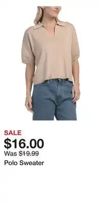 TJ Maxx Polo Sweater offer