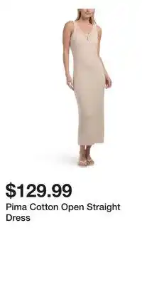 TJ Maxx Pima Cotton Open Straight Dress offer