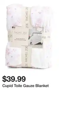 TJ Maxx Cupid Toile Gauze Blanket offer