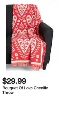 TJ Maxx Bouquet Of Love Chenille Throw offer